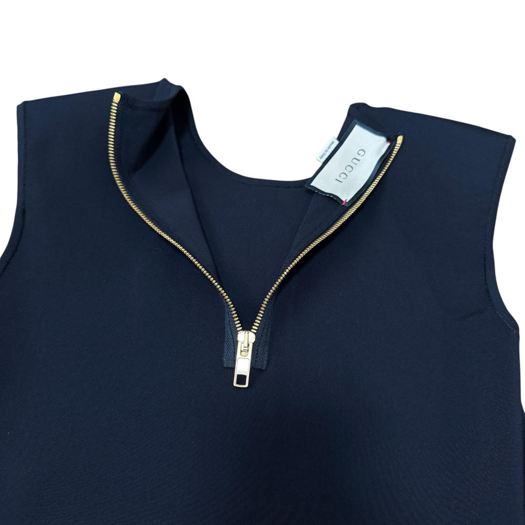 美品 グッチ GUCCI ビスコースリブステッチ ワンピース 678172 フォーマル #S レディース