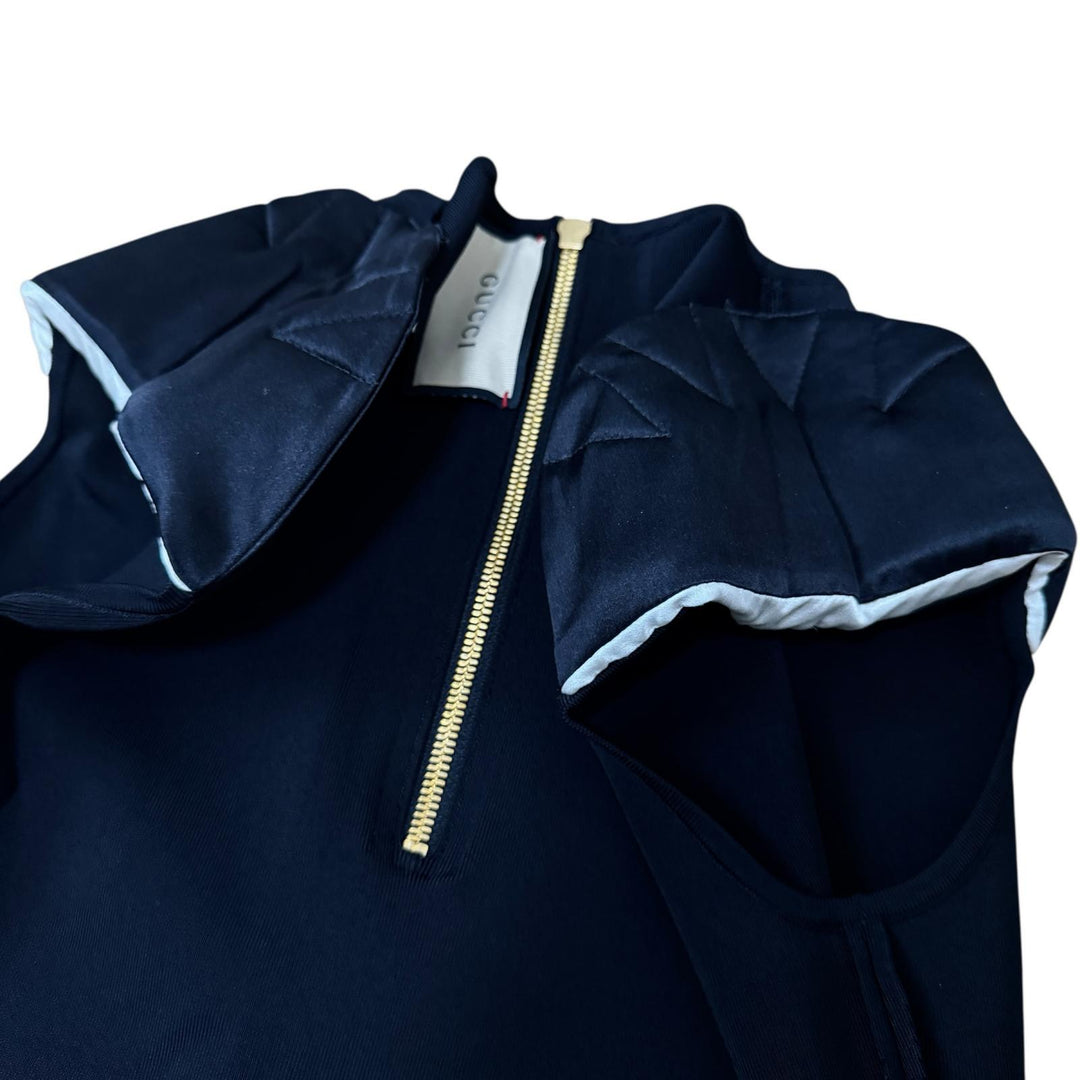 美品 グッチ GUCCI ビスコースリブステッチ ワンピース 678172 フォーマル #S レディース