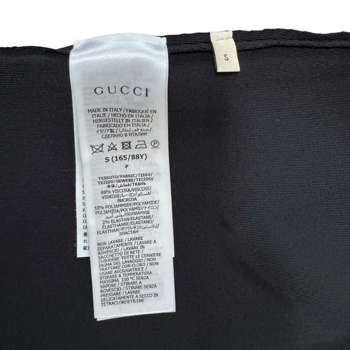 美品 グッチ GUCCI ビスコースリブステッチ ワンピース 678172 フォーマル #S レディース