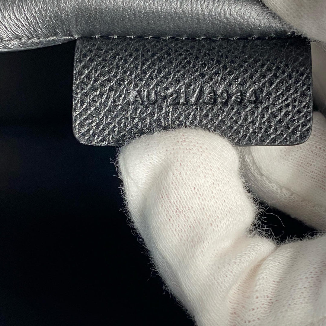 新品同様 フェラガモ Ferragamo ガンチーニ 2way ショルダーバッグ ハンドバッグ レザー ブラック 斜めがけ クロスボディ レディース