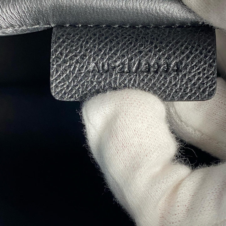 新品同様 フェラガモ Ferragamo ガンチーニ 2way ショルダーバッグ ハンドバッグ レザー ブラック 斜めがけ クロスボディ レディース