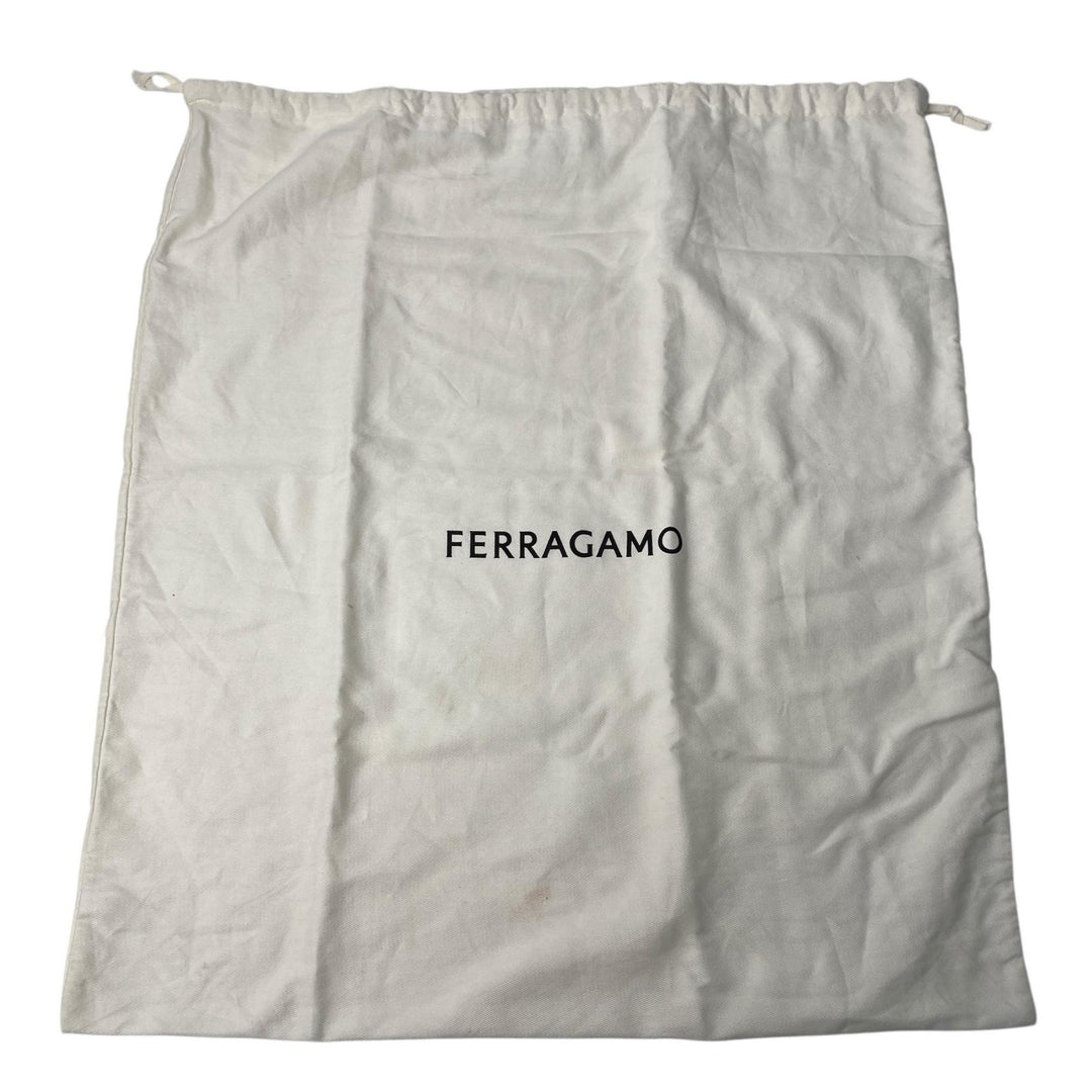 新品同様 フェラガモ Ferragamo ガンチーニ 2way ショルダーバッグ ハンドバッグ レザー ブラック 斜めがけ クロスボディ レディース