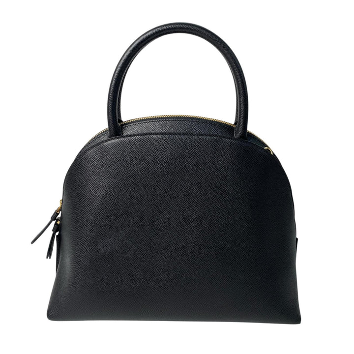 新品同様 フェラガモ Ferragamo ガンチーニ 2way ショルダーバッグ ハンドバッグ レザー ブラック 斜めがけ クロスボディ レディース