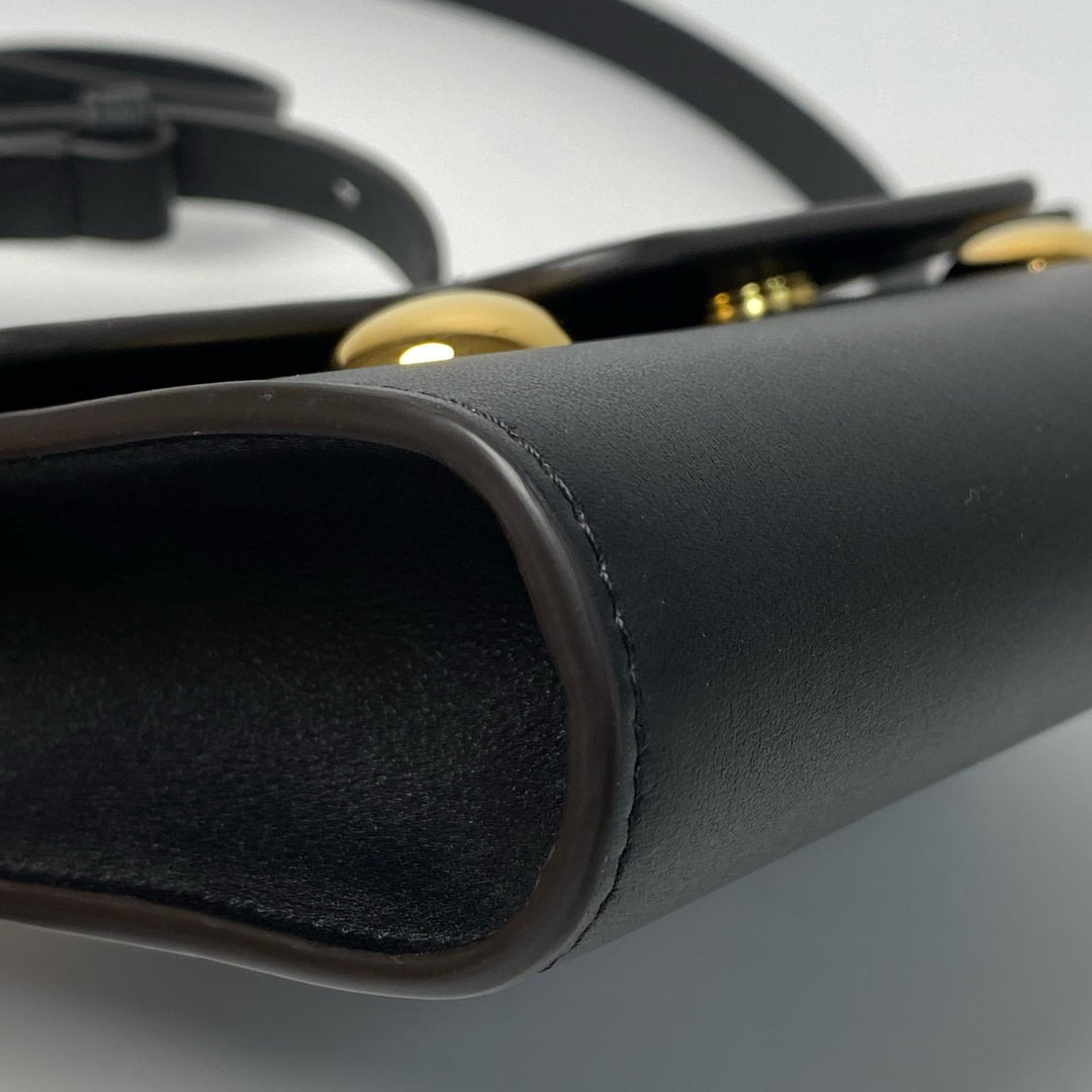 新品同様 マルニ MARNI トランカルー ショルダーバッグ ブラック 斜めがけ クロスボディ レディース