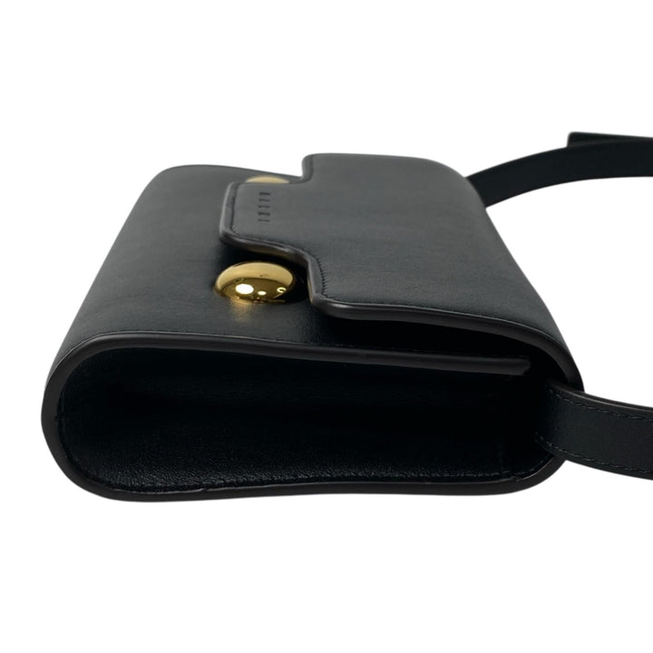 新品同様 マルニ MARNI トランカルー ショルダーバッグ ブラック 斜めがけ クロスボディ レディース