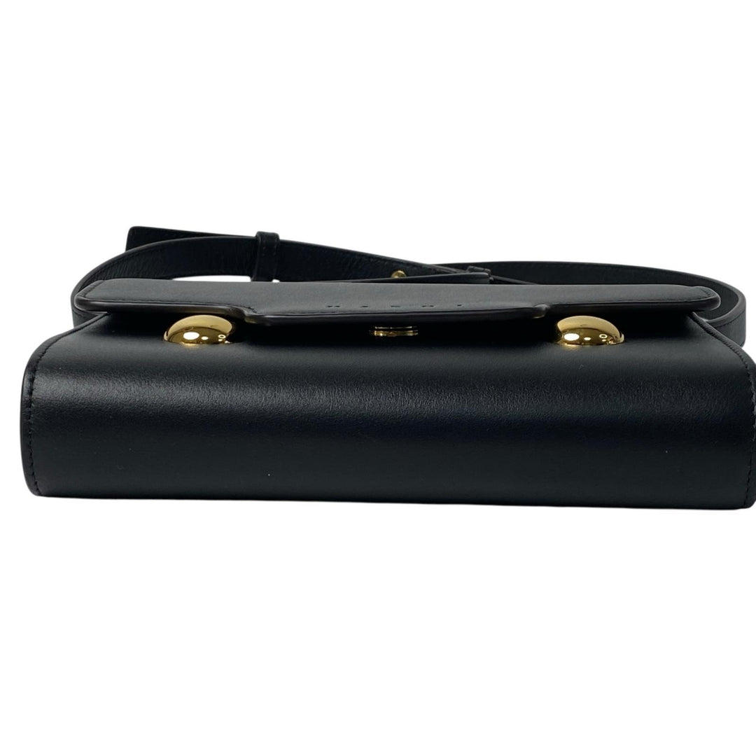 新品同様 マルニ MARNI トランカルー ショルダーバッグ ブラック 斜めがけ クロスボディ レディース