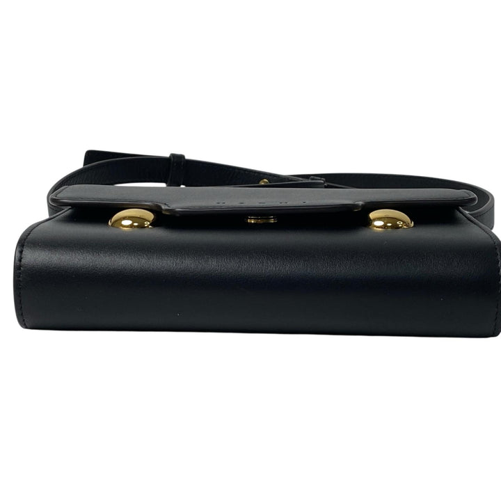 新品同様 マルニ MARNI トランカルー ショルダーバッグ ブラック 斜めがけ クロスボディ レディース