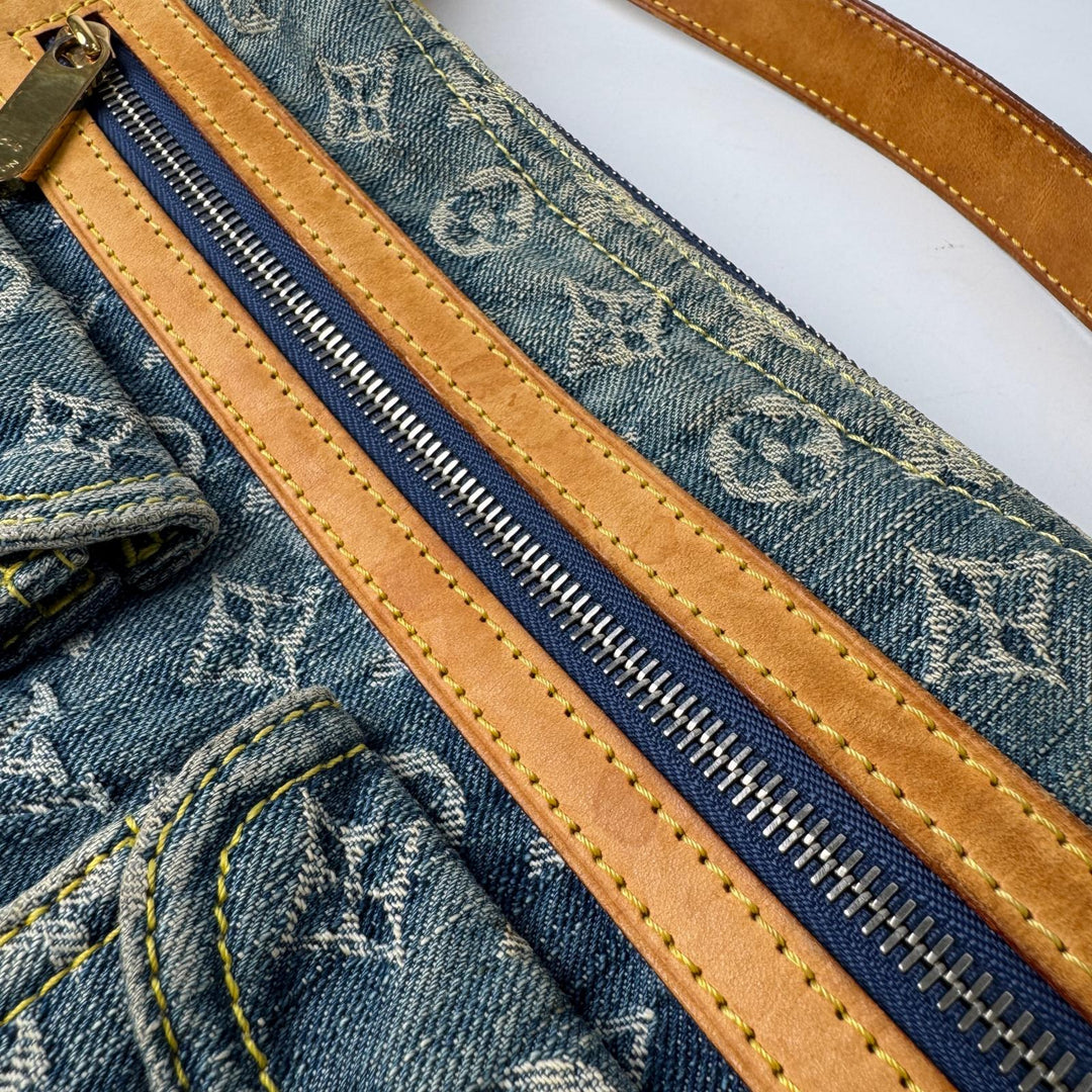 ルイヴィトン LOUIS VUITTON モノグラム デニム バギーPM ショルダーバッグ ハンドバッグ M95049 TH0066 レディース