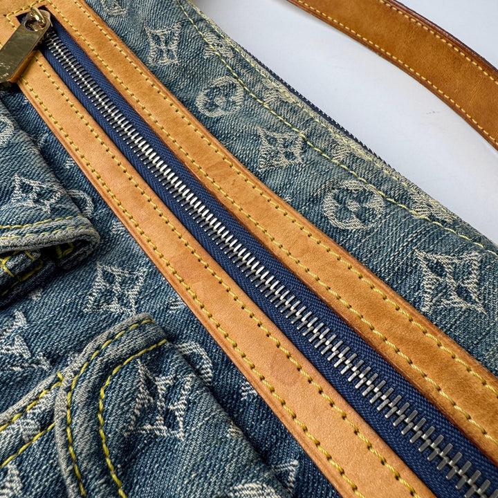 ルイヴィトン LOUIS VUITTON モノグラム デニム バギーPM ショルダーバッグ ハンドバッグ M95049 TH0066 レディース