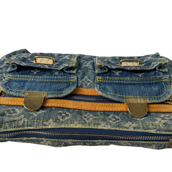 ルイヴィトン LOUIS VUITTON モノグラム デニム バギーPM ショルダーバッグ ハンドバッグ M95049 TH0066 レディース