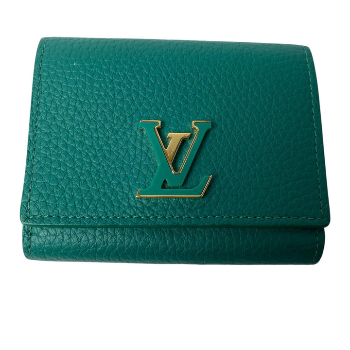 美品 ルイ ヴィトン LOUIS VUITTON ポルトフォイユ カプシーヌ タイニー コンパクトウォレット M12407 IC レディース