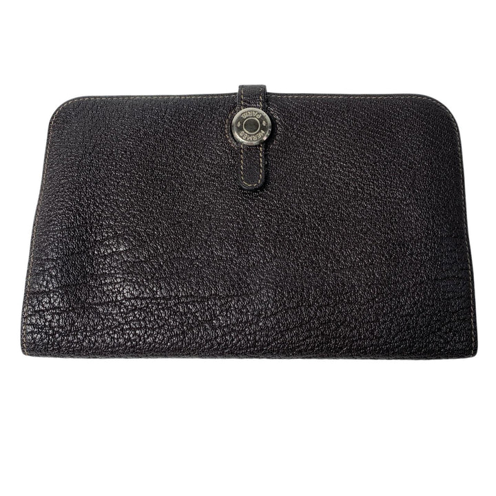 エルメス HERMES ドゴンデュオ GM 二つ折財布 コインケース付 レザー メンズ