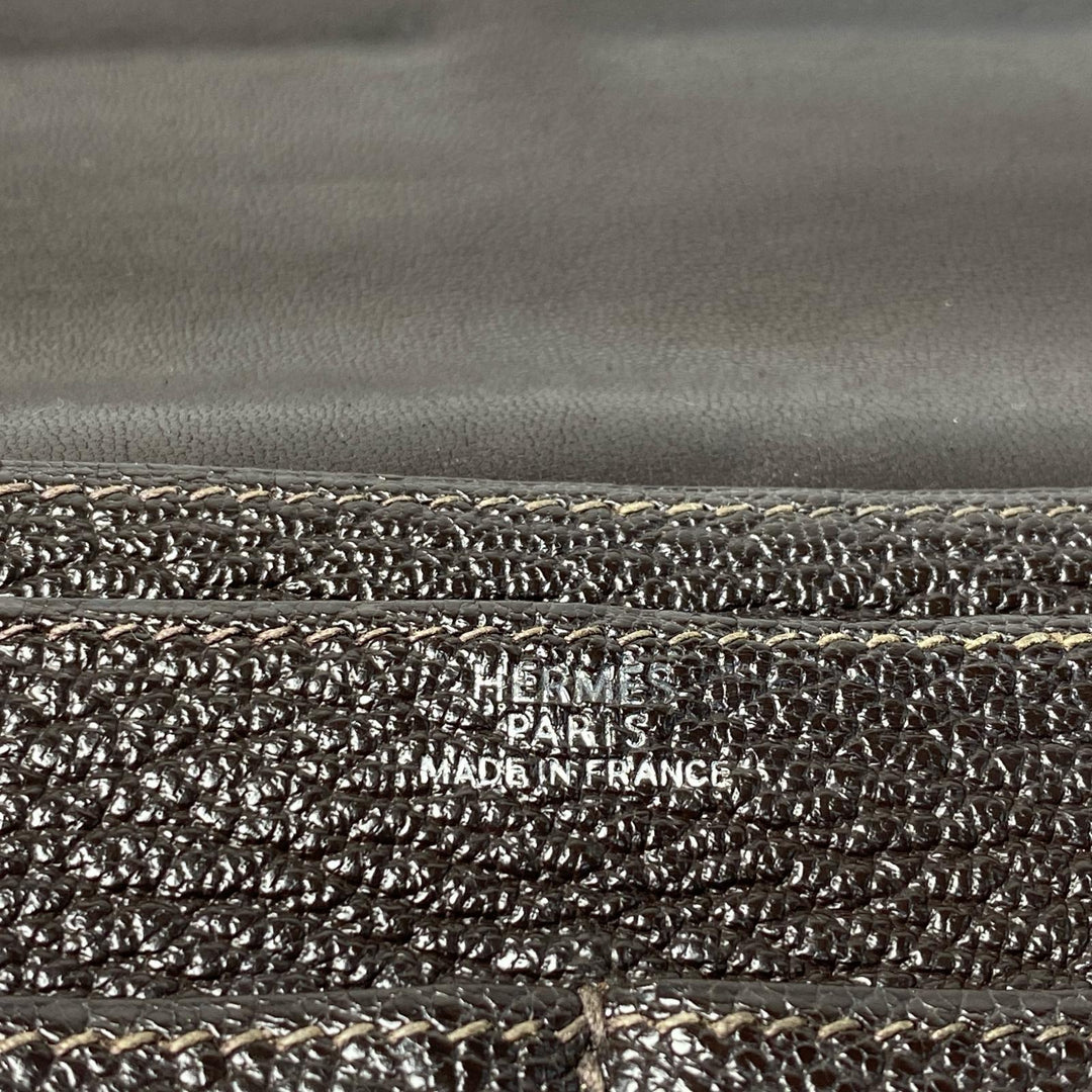 エルメス HERMES ドゴンデュオ GM 二つ折財布 コインケース付 レザー メンズ