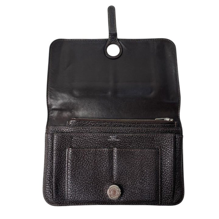 エルメス HERMES ドゴンデュオ GM 二つ折財布 コインケース付 レザー メンズ