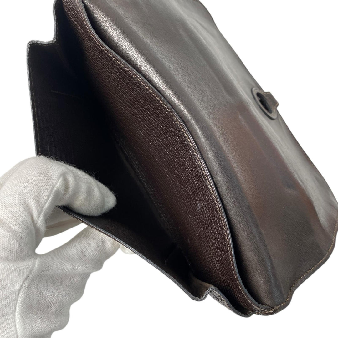 エルメス HERMES ドゴンデュオ GM 二つ折財布 コインケース付 レザー メンズ