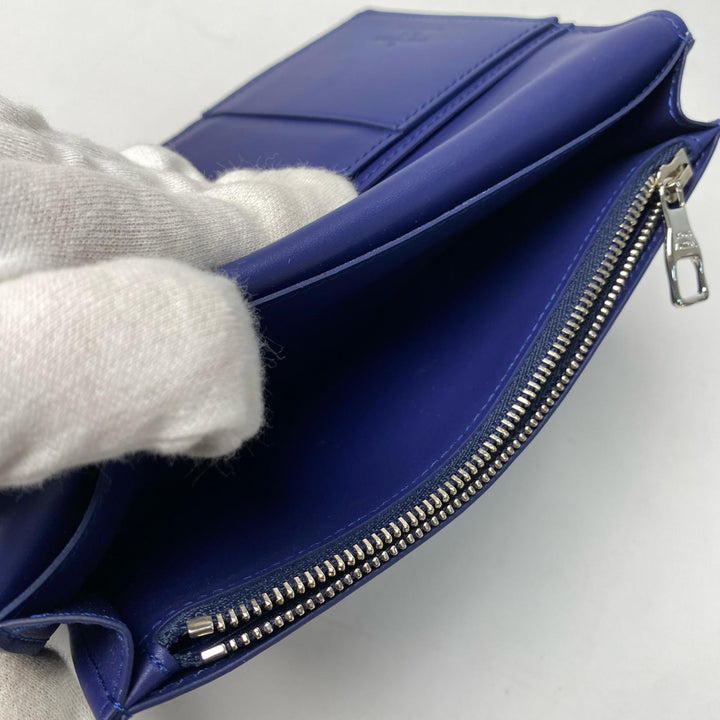 美品 ルイ ヴィトン LOUIS VUITTON ポルトフォイユブラザ モノグラム バンダナブルー IC M81405 メンズ