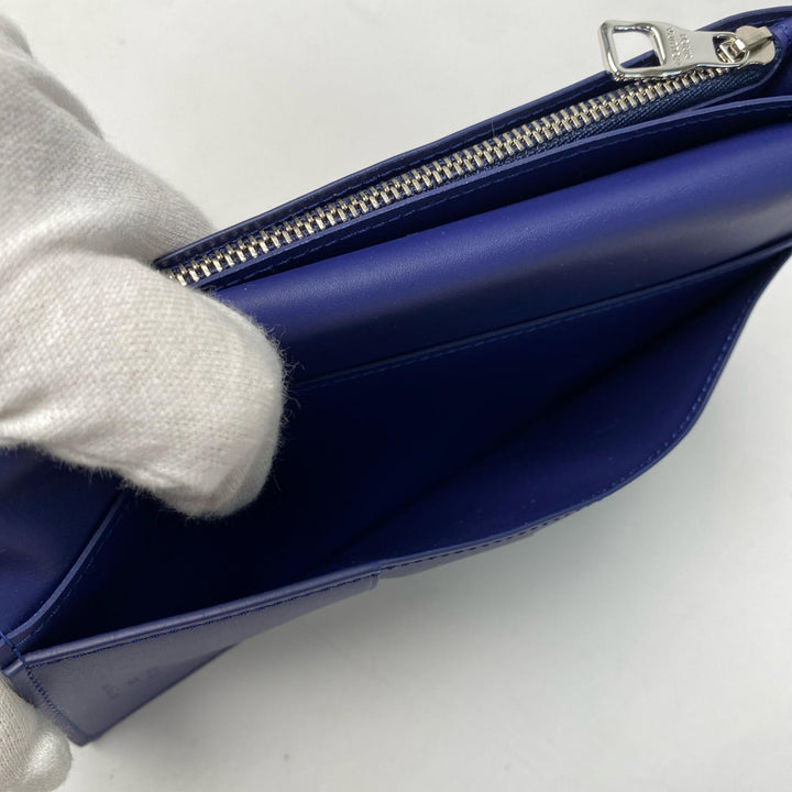 美品 ルイ ヴィトン LOUIS VUITTON ポルトフォイユブラザ モノグラム バンダナブルー IC M81405 メンズ