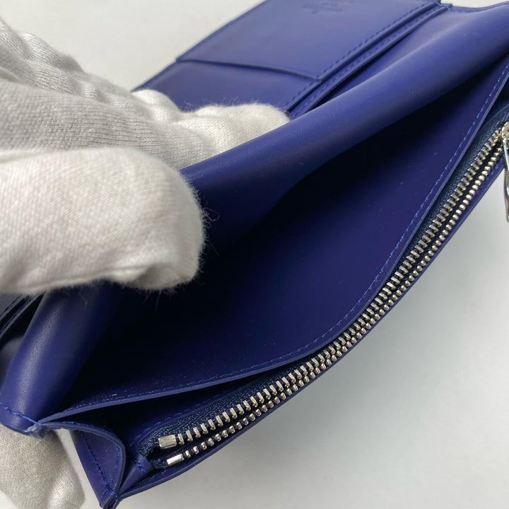 美品 ルイ ヴィトン LOUIS VUITTON ポルトフォイユブラザ モノグラム バンダナブルー IC M81405 メンズ