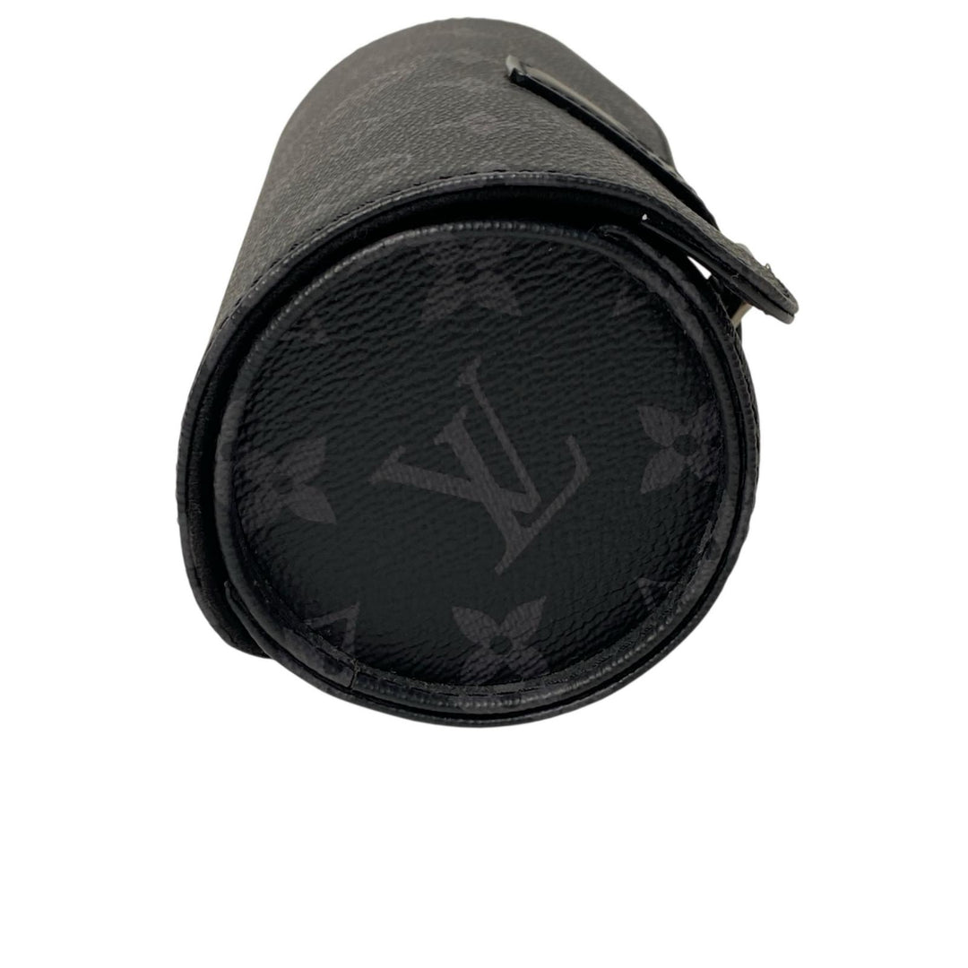 新品同様 ヴィトン LOUIS VUITTON エテュイ 3 モントル モノグラムエクリプス ウォッチケース M43385 IC メンズ