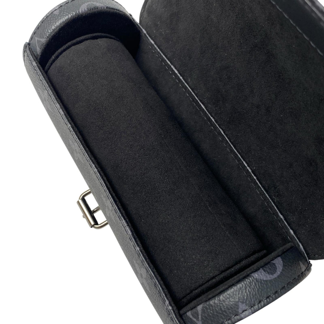 新品同様 ヴィトン LOUIS VUITTON エテュイ 3 モントル モノグラムエクリプス ウォッチケース M43385 IC メンズ