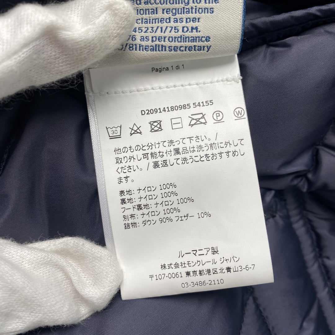 美品 モンクレール MONCLER メンズ ダウンジャケット JOVET GIUBBTTO ネイビー