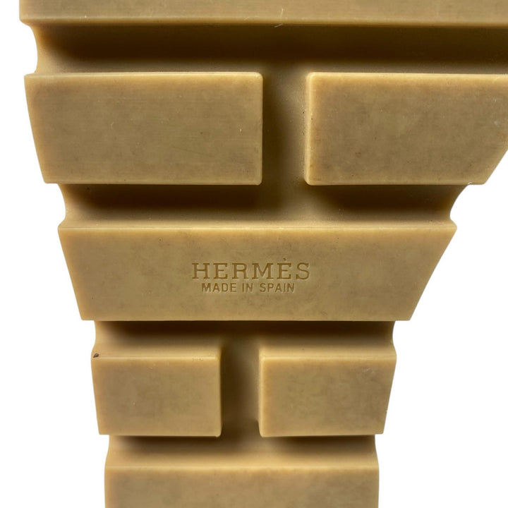 美品 エルメス HERMES エズ 30 サンダル 厚底 ブラック 黒 #37 レディース