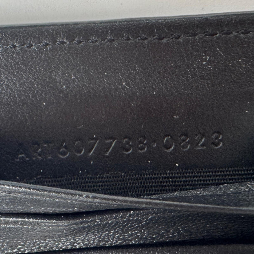 イヴサンローラン Yves Saint Laurent マネークリップ 二つ折り財布 札入れ YSL メンズ　型押しクロコ