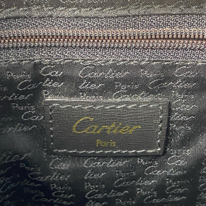 美品 カルティエ Cartier クラッチバッグ ブラック メンズ