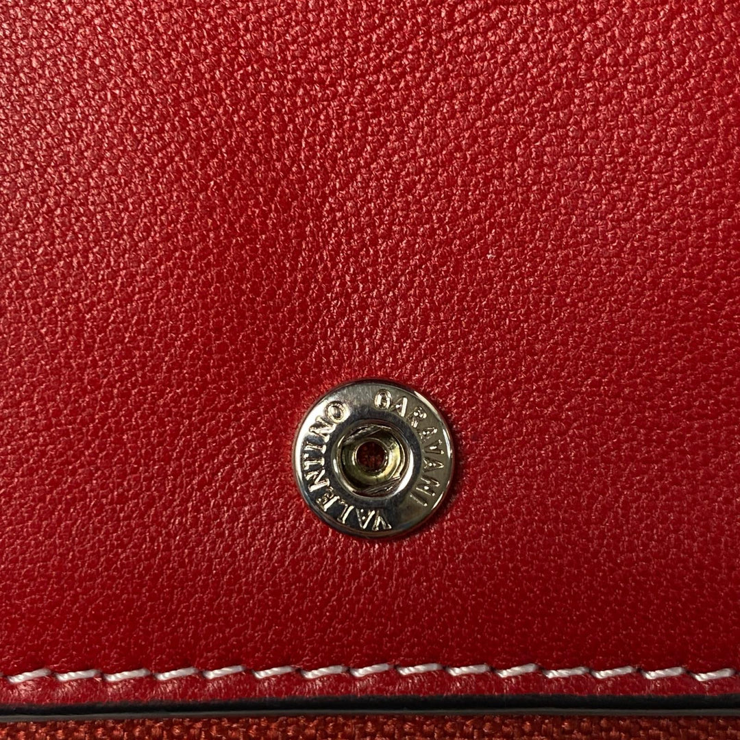 美品 ヴァレンティノガラヴァーニ valentino garavani 二つ折財布 ロックスタッズ レディース