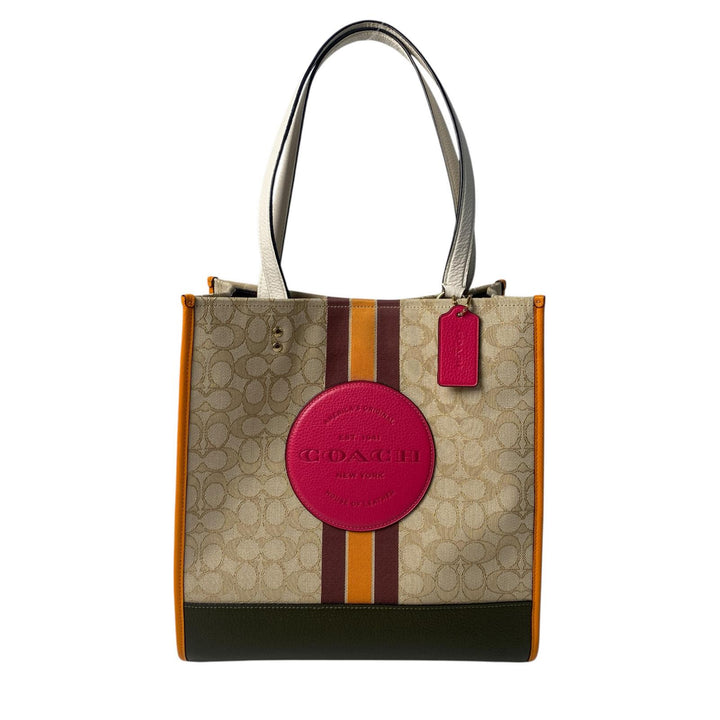 美品 コーチ COACH デンプシー トートバッグ シグネチャー 1917 肩がけ レディース