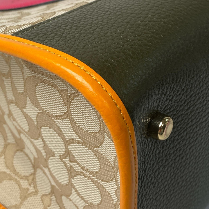 美品 コーチ COACH デンプシー トートバッグ シグネチャー 1917 肩がけ レディース
