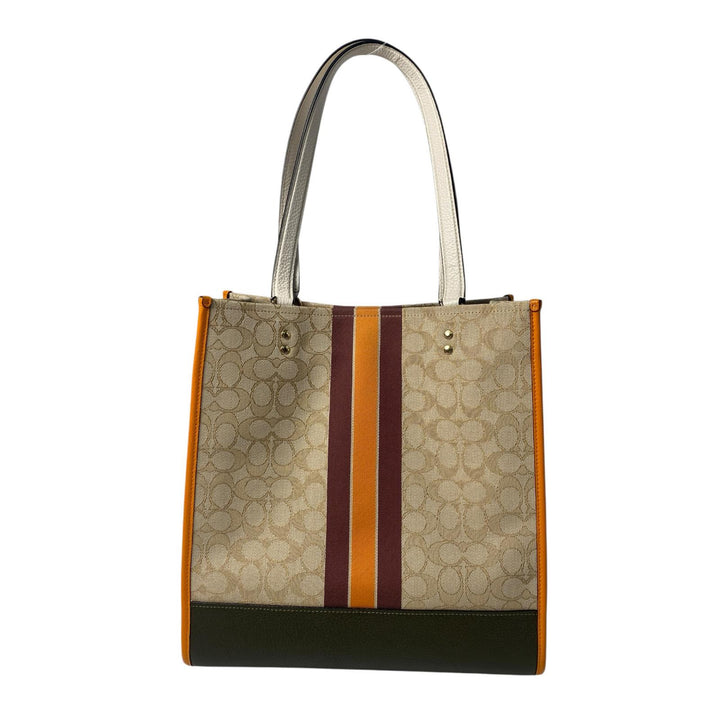 美品 コーチ COACH デンプシー トートバッグ シグネチャー 1917 肩がけ レディース
