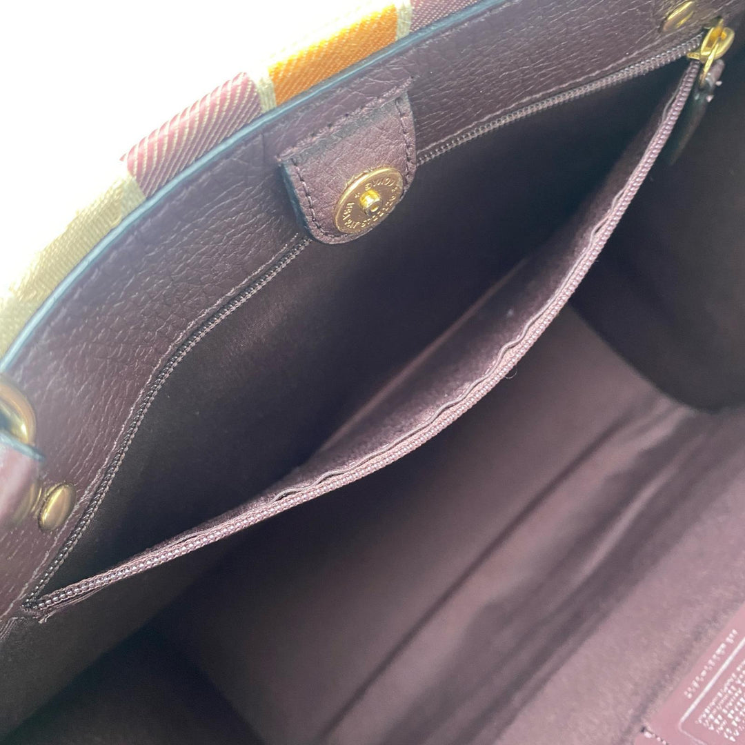 美品 コーチ COACH デンプシー トートバッグ シグネチャー 1917 肩がけ レディース