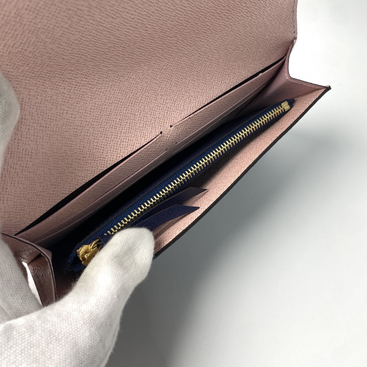 美品 ルイヴィトン LOUISVUITTON レディース ポルトフォイユ ジャンヌ 長財布 M62203/CA0197