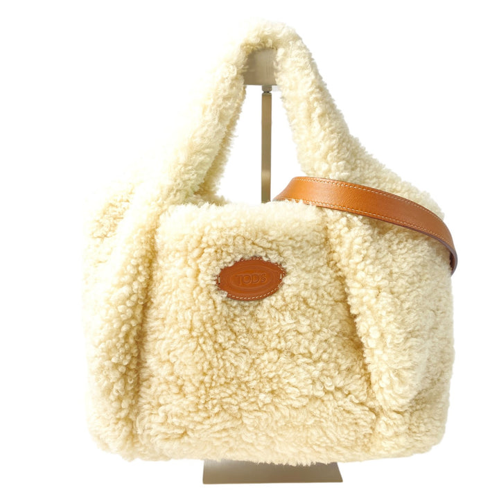 トッズ TOD's レディース ショッピングバッグ トートバッグ ショルダーバッグ 2way ムートン