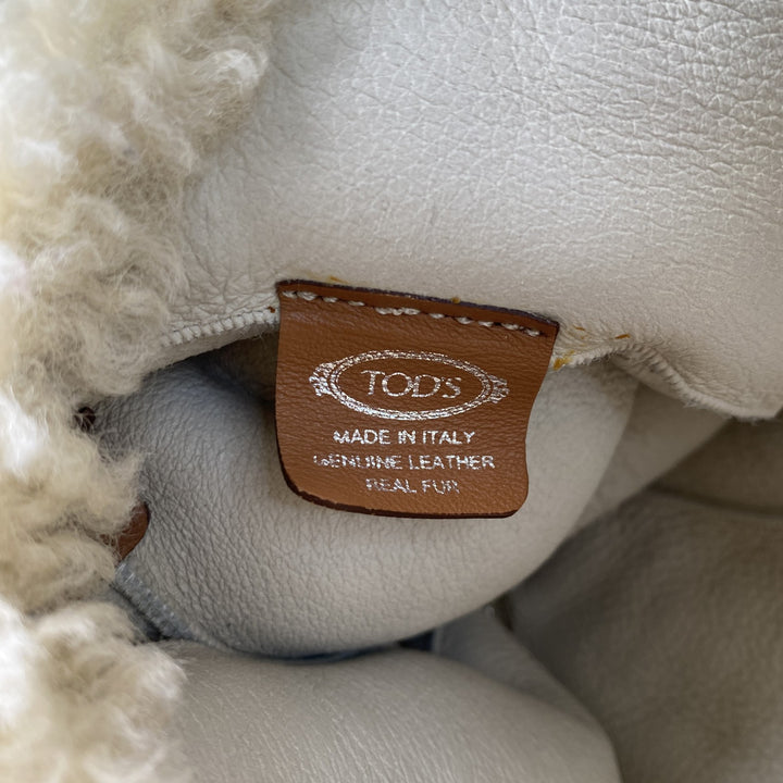 トッズ TOD's レディース ショッピングバッグ トートバッグ ショルダーバッグ 2way ムートン