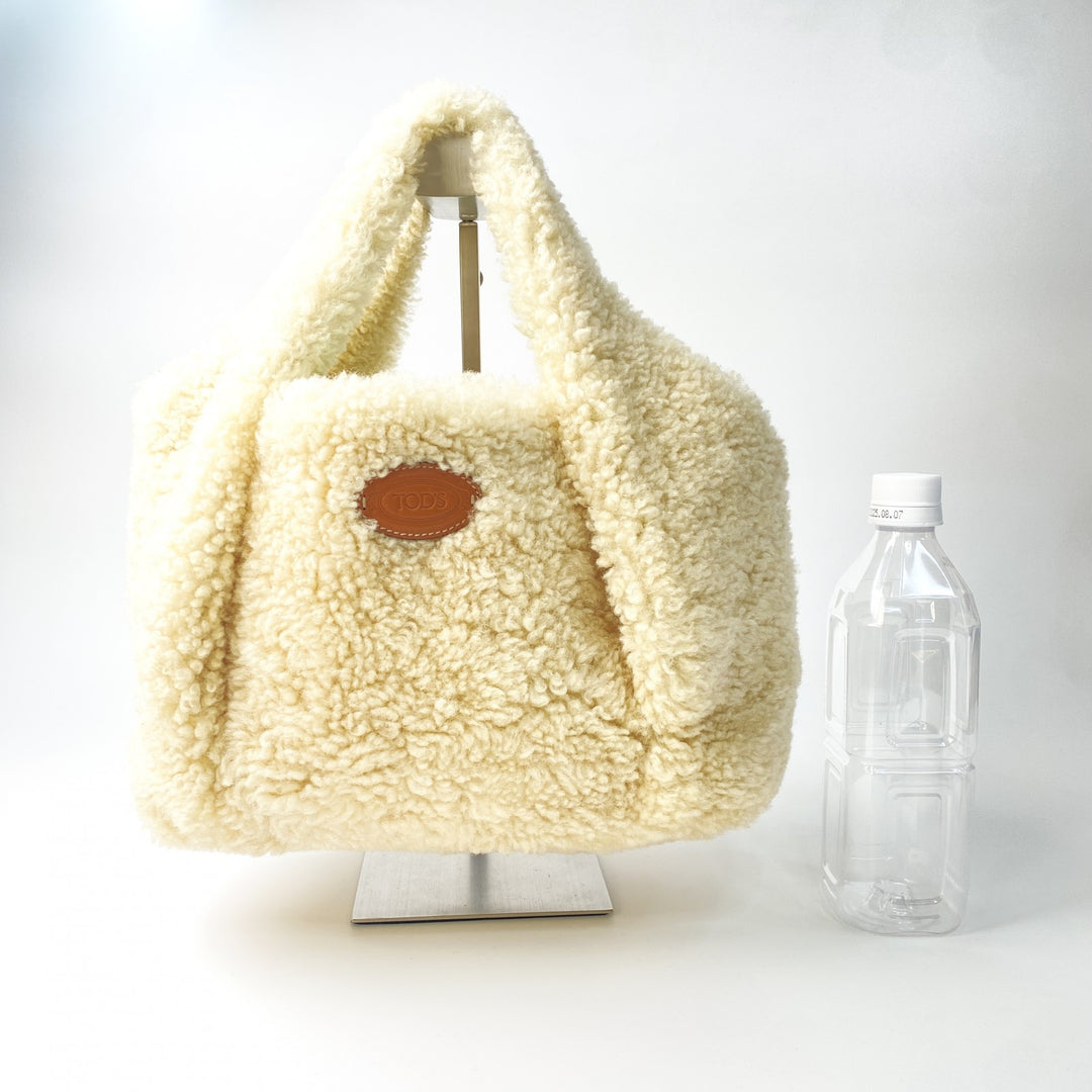 トッズ TOD's レディース ショッピングバッグ トートバッグ ショルダーバッグ 2way ムートン