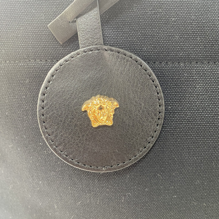 未使用 ヴェルサーチェ ヴェルサーチ VERSACE レディース スタッズロゴ 2way トートバッグ ショルダーバッグ 1A10397