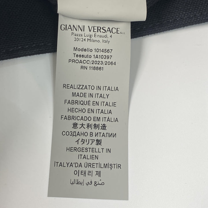 未使用 ヴェルサーチェ ヴェルサーチ VERSACE レディース スタッズロゴ 2way トートバッグ ショルダーバッグ 1A10397