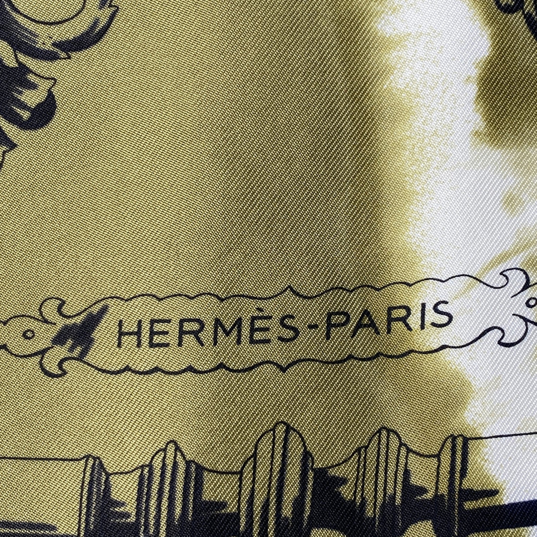 エルメス HERMES レディース カレ80 フェロヌリー・プラン・ソレイユ