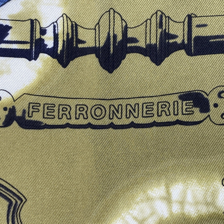 エルメス HERMES レディース カレ80 フェロヌリー・プラン・ソレイユ