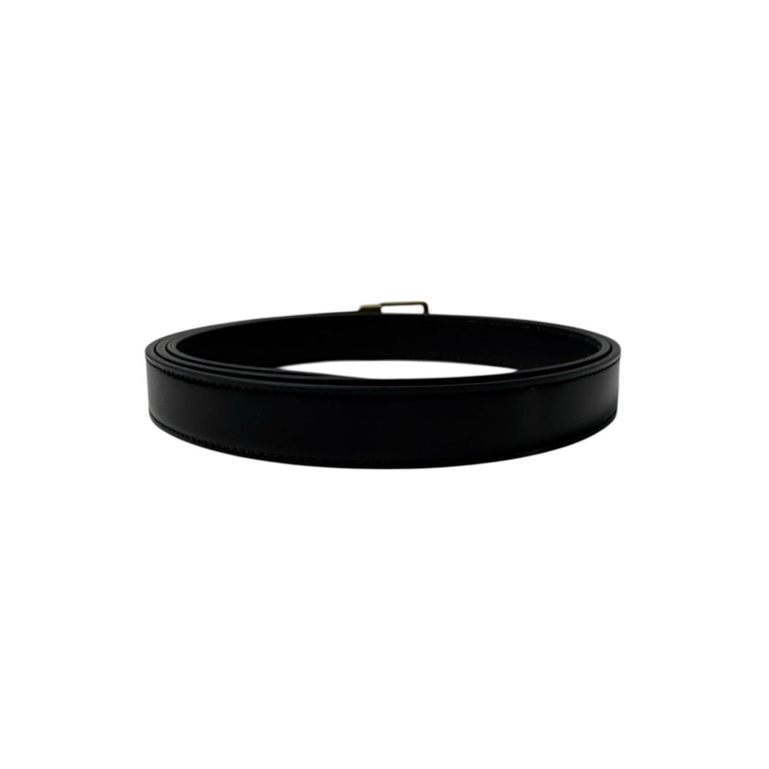 未使用 YSL イヴサンローラン Saint Laurent プッシュピンバックル ベルト 100 シャイニーレザー レディース