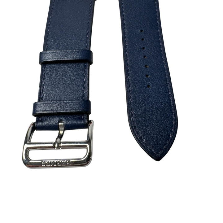 美品 エルメス HERMES アップルウォッチバンド 44㎜ Y刻印 ネイビー