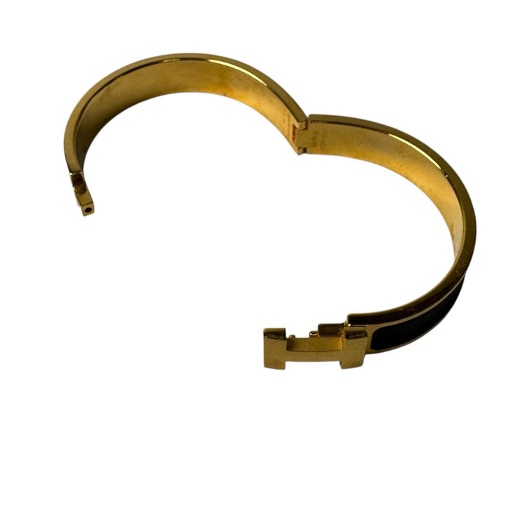 エルメス HERMES クリックHH ブレスレットTS ノワール・マット GD金具 T5 メンズ