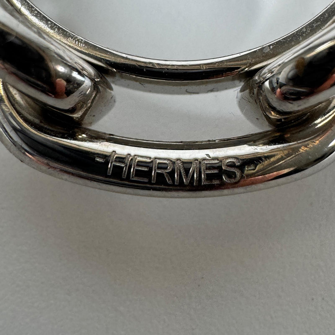 エルメス HERMES シェーヌダンクル スカーフリング シルバー レディース
