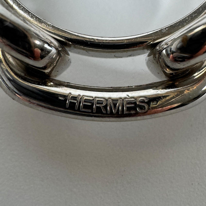 エルメス HERMES シェーヌダンクル スカーフリング シルバー レディース