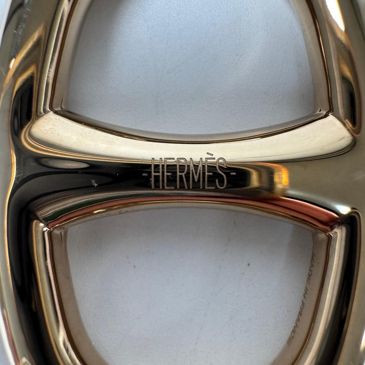 エルメス HERMES スカーフリング シェーヌダンクル ゴールド レディース