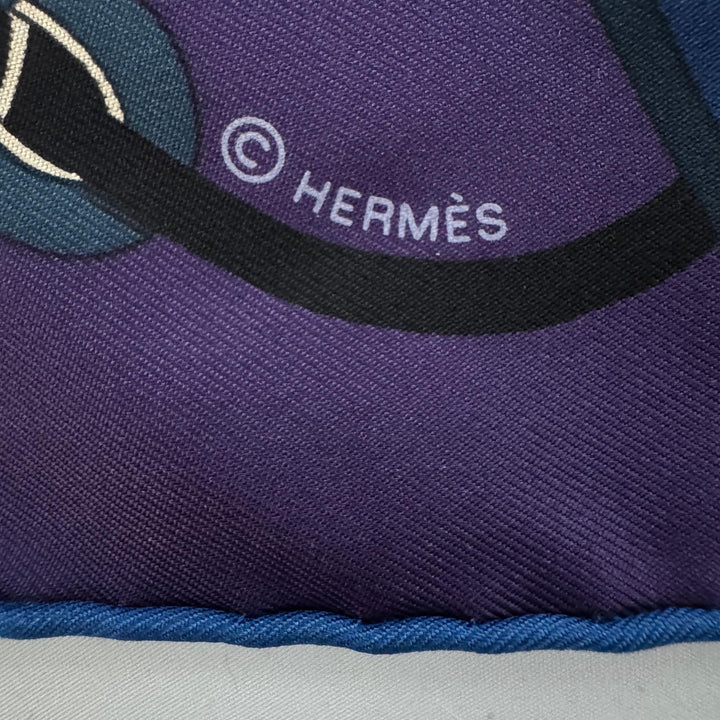 エルメス HERMES カレ90 Flots Fleurs et Frontaux レディース