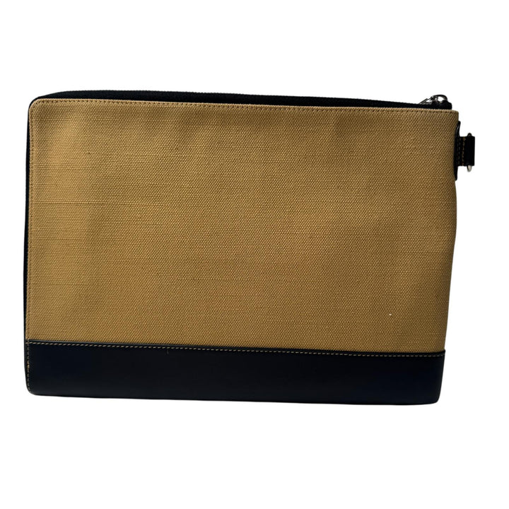 美品 ベルルッティ Berluti ニノ クラッチバッグ GM キャンバス×レザー メンズ