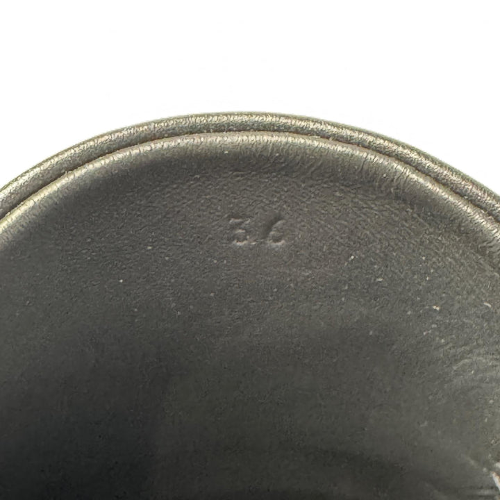 エルメス HERMES MIX ミュール サイズ36 レザー 黒 スリッポン H261143Z レディース
